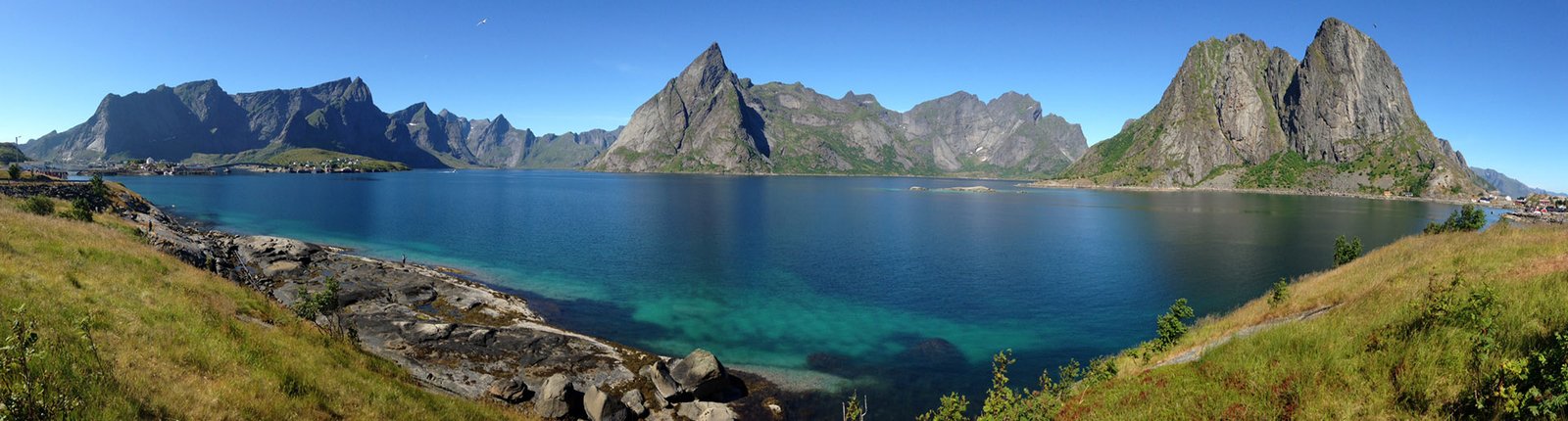 Lofoten Moskenes panorama 1920