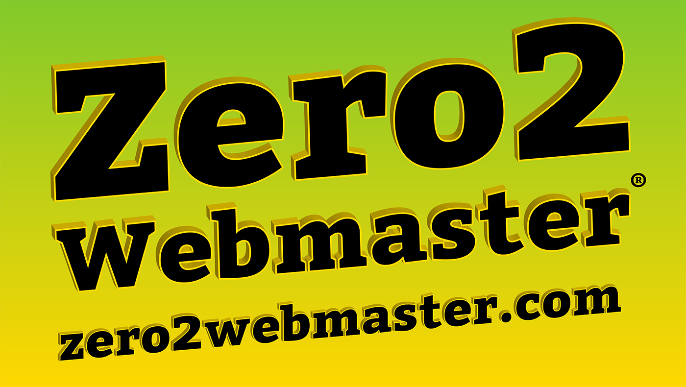 Logo - Zero2Webmaster - 3D